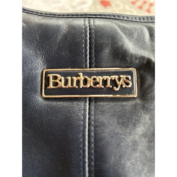 Burberrys Navy Blue Adjustable Shoulder Strap Bag - Picture 2 of 6